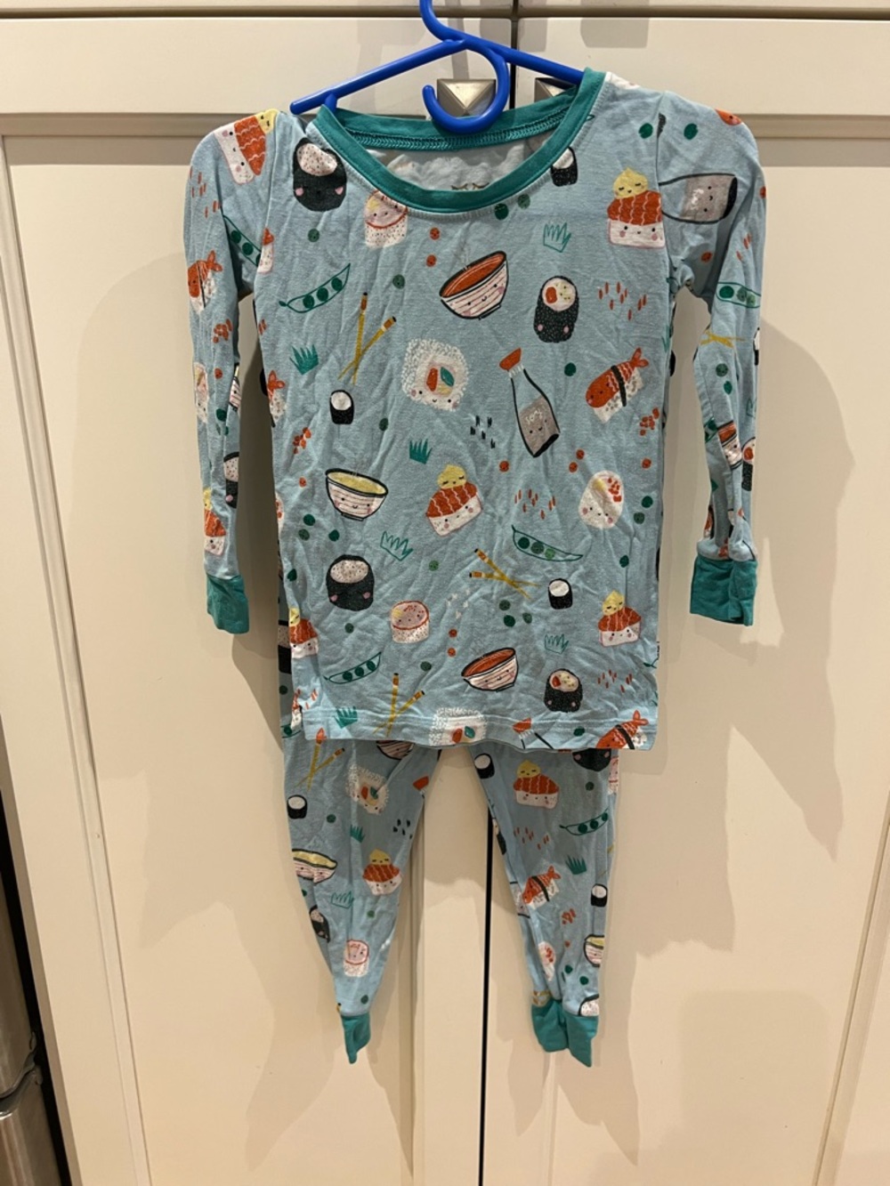 Little sleepies 18-24m Kids Sushi Print Pajama Set -  Blue
